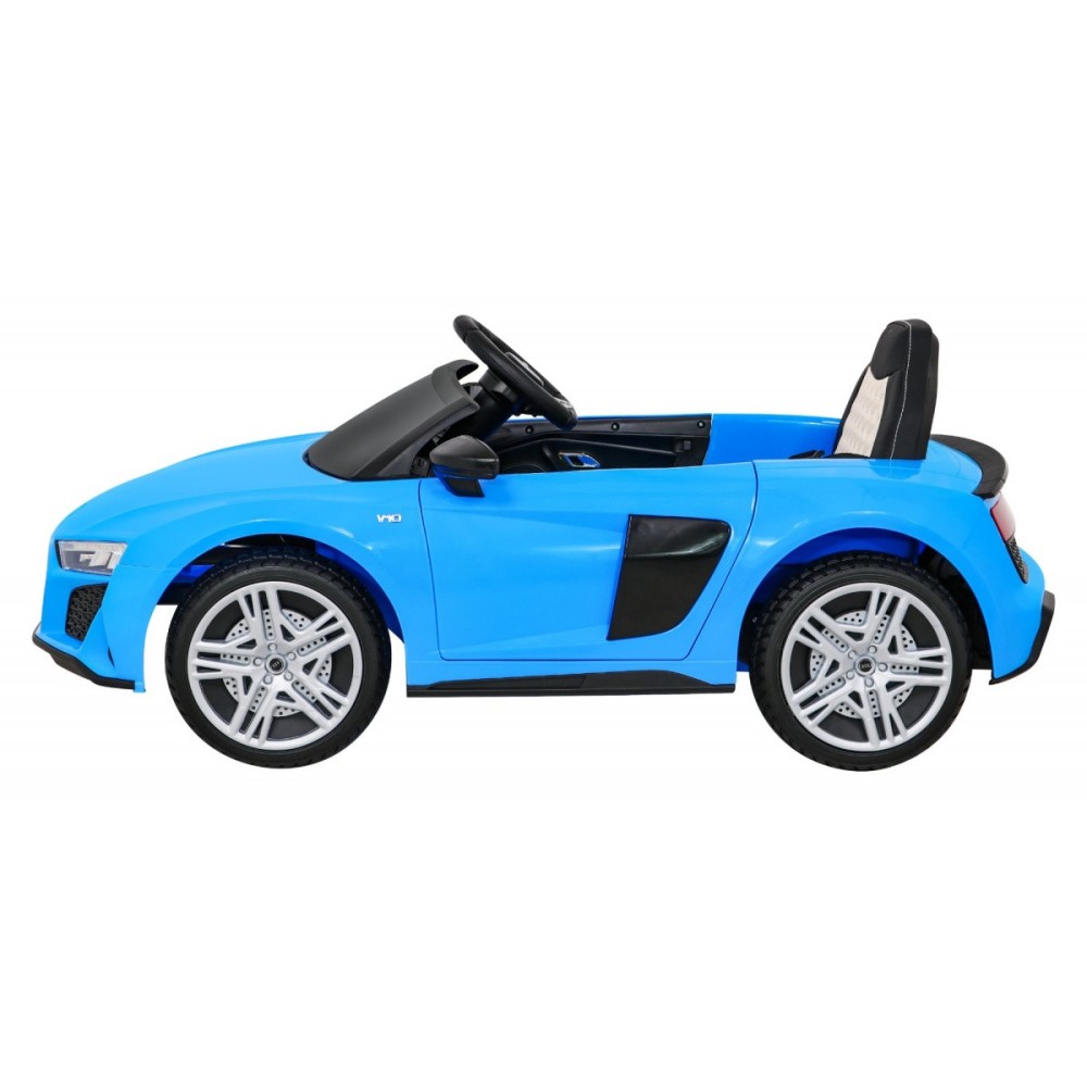 JOKO Elektrické autíčko AUDI R8 LIFT, kožené sedadlo, penové kolesá, modré