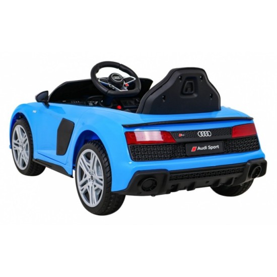 JOKO Elektrické autíčko AUDI R8 LIFT, kožené sedadlo, penové kolesá, modré