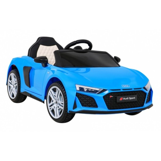 JOKO Elektrické autíčko AUDI R8 LIFT, kožené sedadlo, penové kolesá, modré