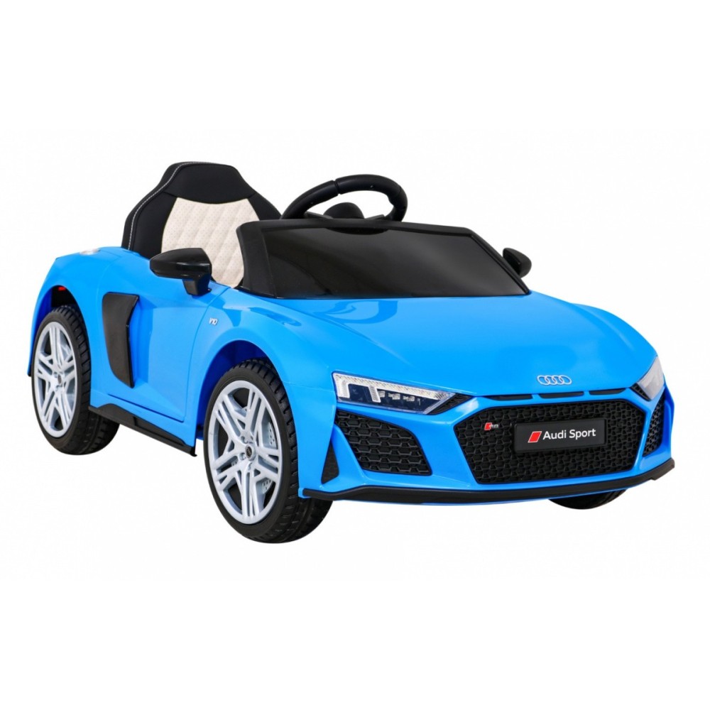 JOKO Elektrické autíčko AUDI R8 LIFT, kožené sedadlo, penové kolesá, modré