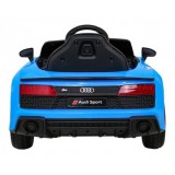 JOKO Elektrické autíčko AUDI R8 LIFT, kožené sedadlo, penové kolesá, modré