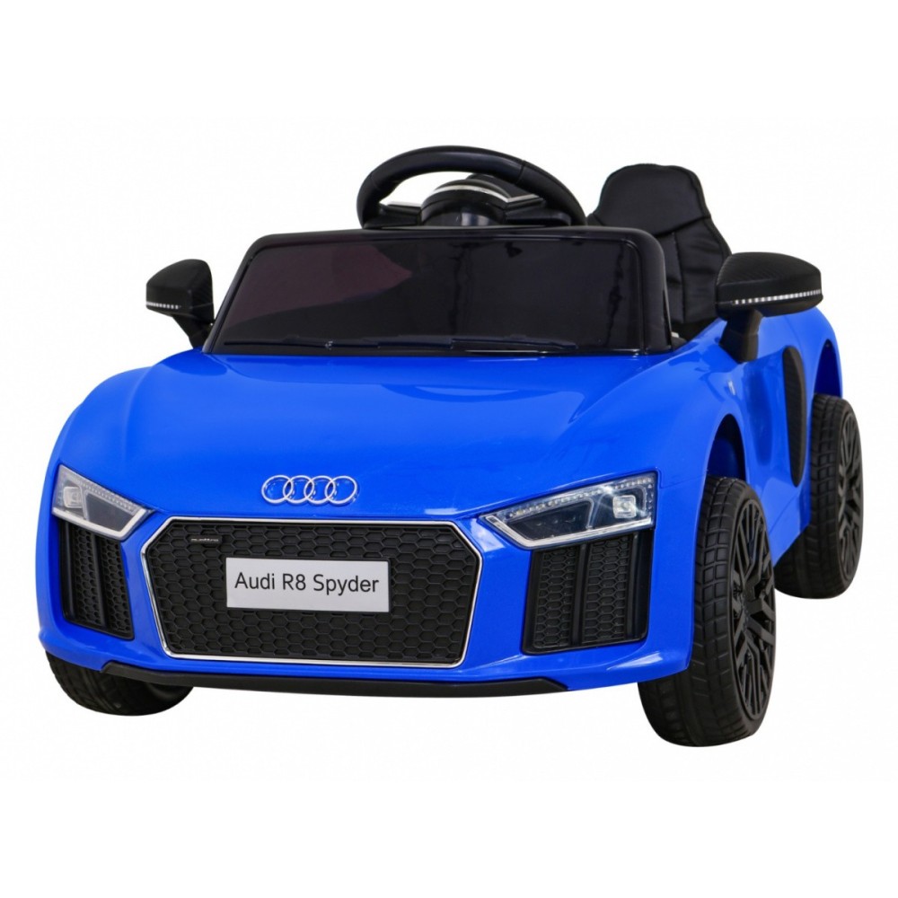 JOKO Elektrické autíčko AUDI R8, penové kolesá, kožené sedadlo, modré