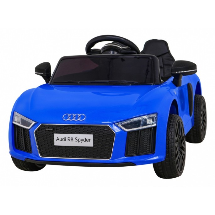 JOKO Elektrické autíčko AUDI R8, penové kolesá, kožené sedadlo, modré
