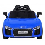 JOKO Elektrické autíčko AUDI R8, penové kolesá, kožené sedadlo, modré