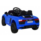 JOKO Elektrické autíčko AUDI R8, penové kolesá, kožené sedadlo, modré