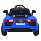 JOKO Elektrické autíčko AUDI R8, penové kolesá, kožené sedadlo, modré