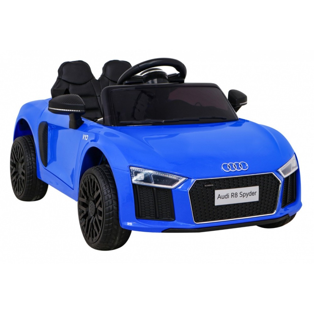 JOKO Elektrické autíčko AUDI R8, penové kolesá, kožené sedadlo, modré