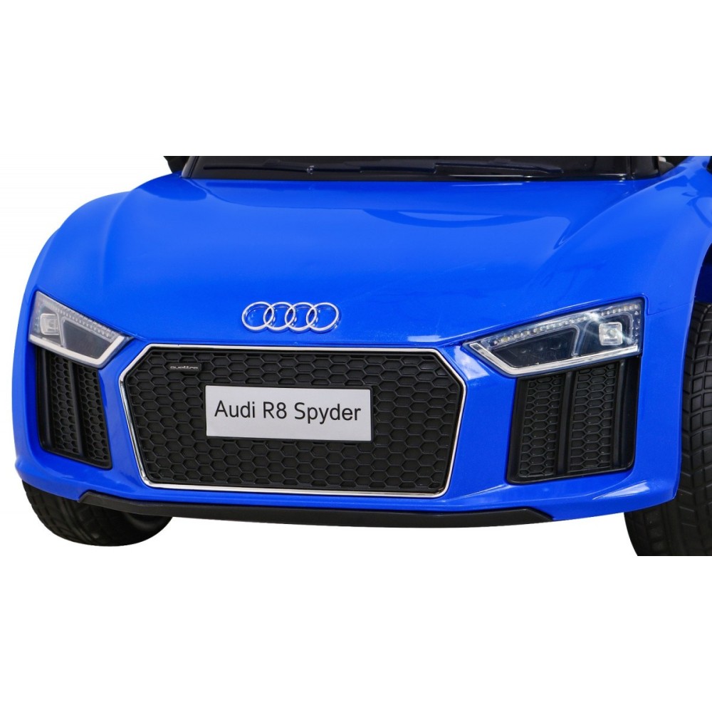 JOKO Elektrické autíčko AUDI R8, penové kolesá, kožené sedadlo, modré