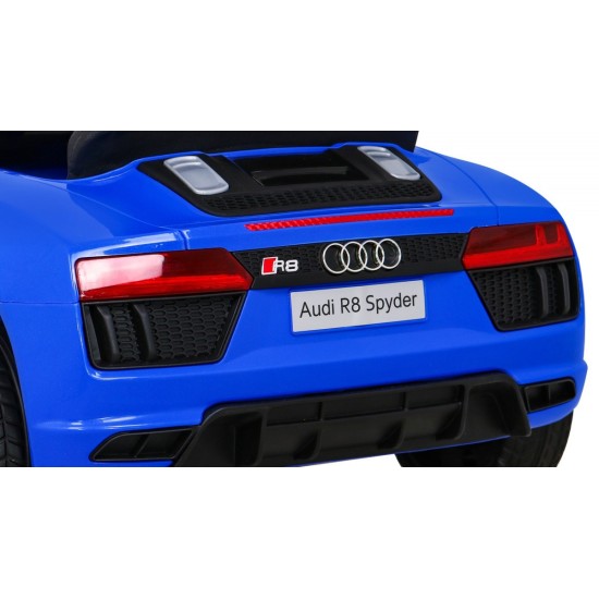 JOKO Elektrické autíčko AUDI R8, penové kolesá, kožené sedadlo, modré