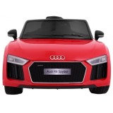 Elektrické autíčko Audi R8 Spyder, Lakované, kožené sedadlo, penové kolesá, FM rádio, odpružené, červené