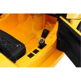 JOKO Elektrické autíčko Audi R8 Spyder, kožené sedadlo, penové kolesá, FM rádio, odpružené, žlté
