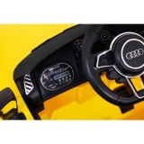 JOKO Elektrické autíčko AUDI R8, penové kolesá, kožené sedadlo, žlté
