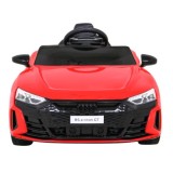 JOKO Elektrické autíčko Audi RS E-Tron GT 4x4, penové kolesá, Rádio, kožené sedadlo, červené