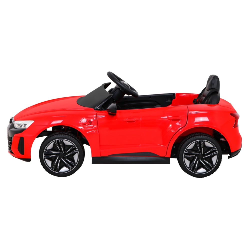 JOKO Elektrické autíčko Audi RS E-Tron GT 4x4, penové kolesá, Rádio, kožené sedadlo, červené