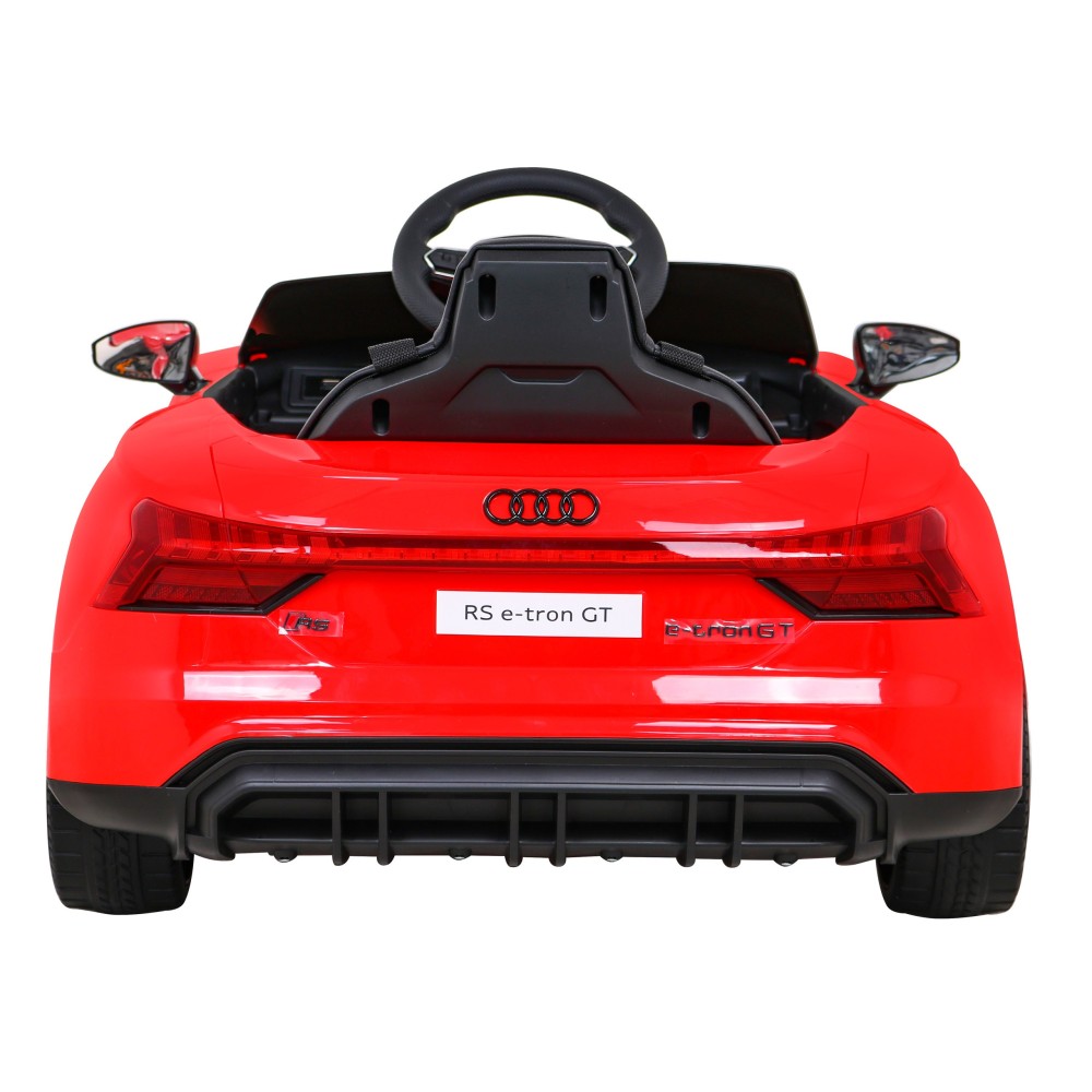 JOKO Elektrické autíčko Audi RS E-Tron GT 4x4, penové kolesá, Rádio, kožené sedadlo, červené