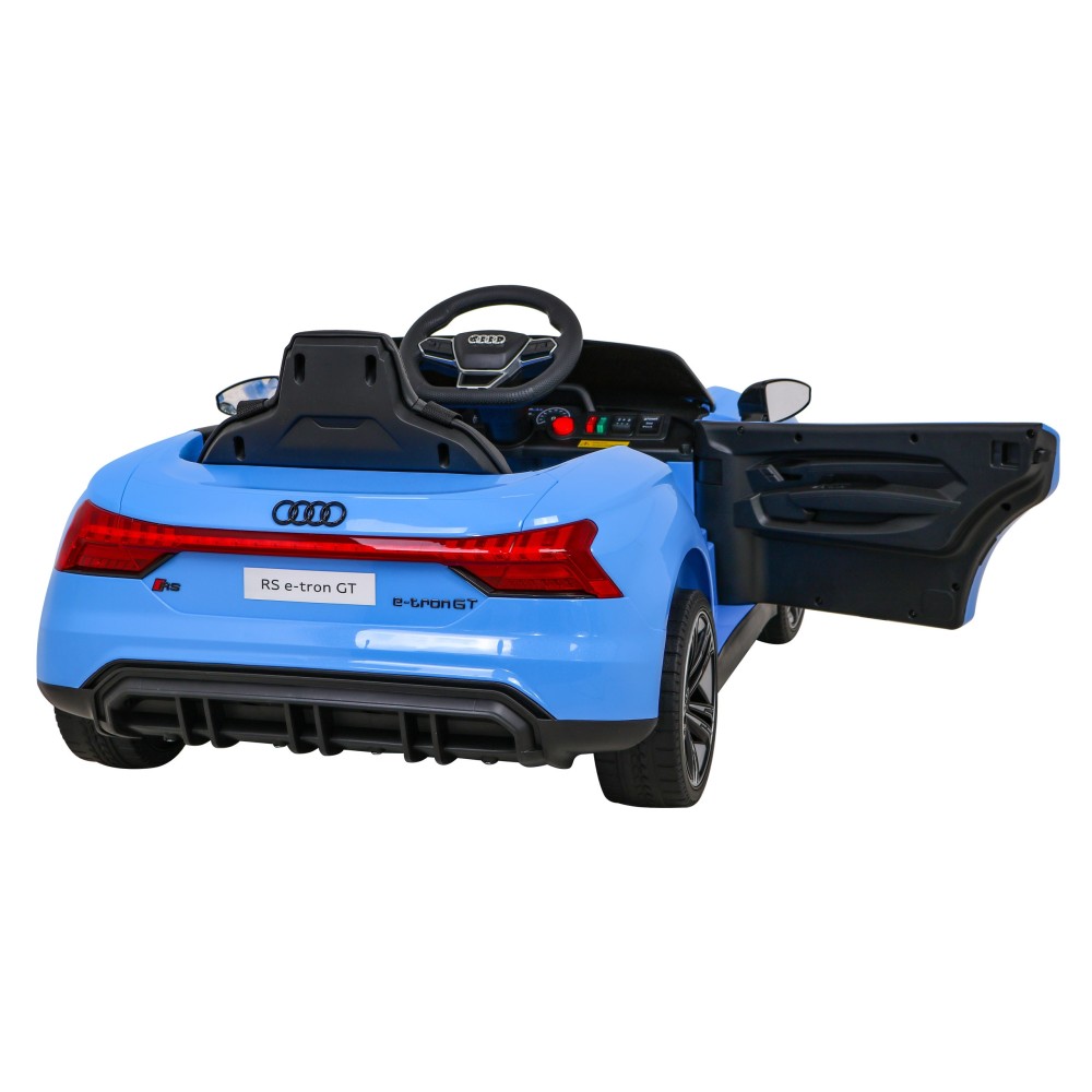 JOKO Elektrické autíčko Audi RS E-Tron GT 4x4, penové kolesá, kožené sedadlo, modré