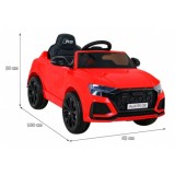 JOKO Elektrické autíčko Audi RS Q8, penové kolesá, kožené sedadlo, červené
