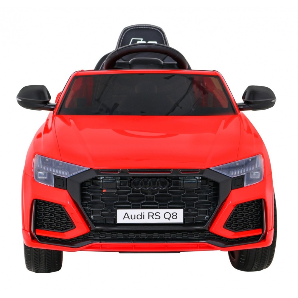 JOKO Elektrické autíčko Audi RS Q8, penové kolesá, kožené sedadlo, červené