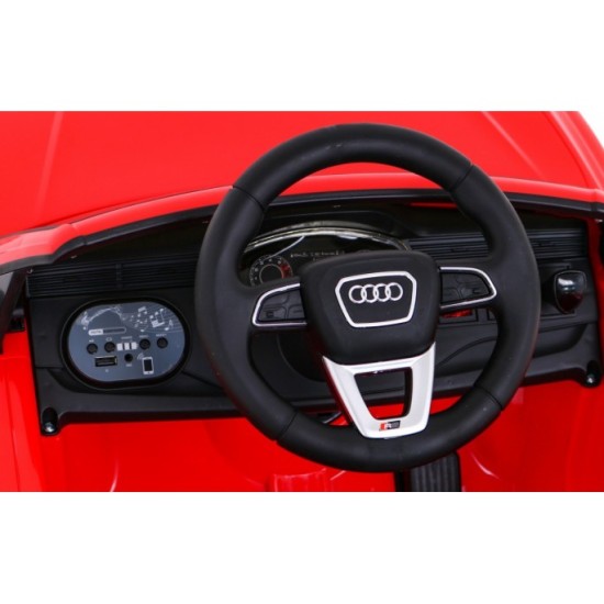 JOKO Elektrické autíčko Audi RS Q8, penové kolesá, kožené sedadlo, červené