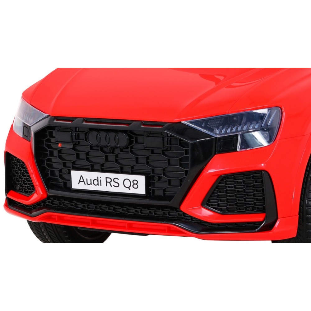 JOKO Elektrické autíčko Audi RS Q8, penové kolesá, kožené sedadlo, červené