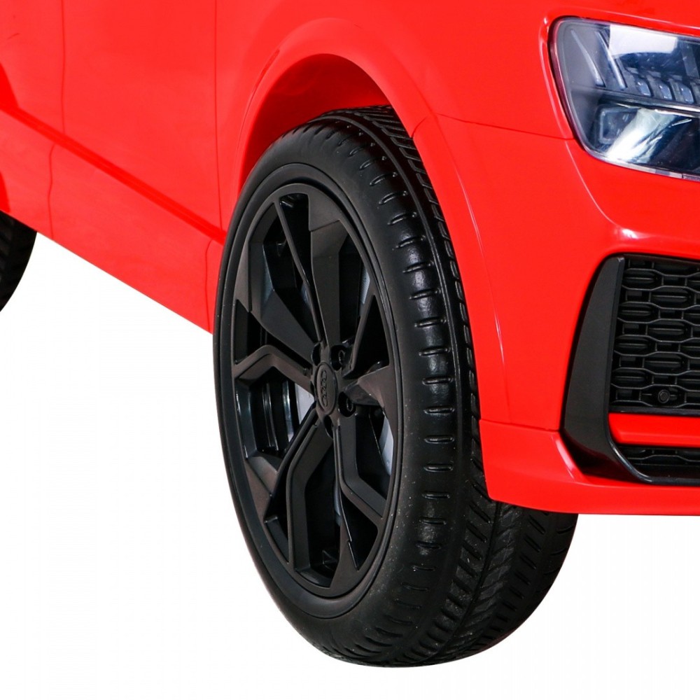 JOKO Elektrické autíčko Audi RS Q8, penové kolesá, kožené sedadlo, červené