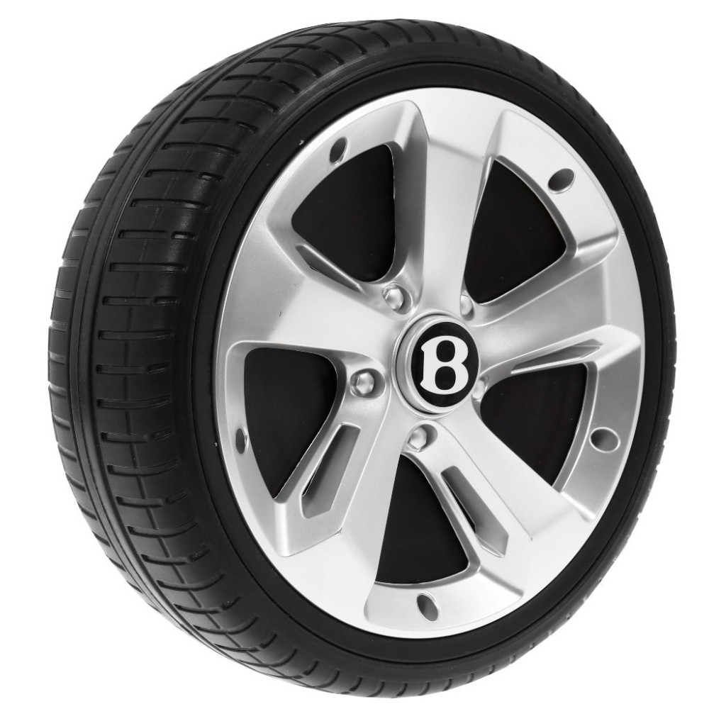 JOKO Elektrické autíčko Bentley Bentayga, penové kolesá, kožené sedadlo, FM rádio, čierne