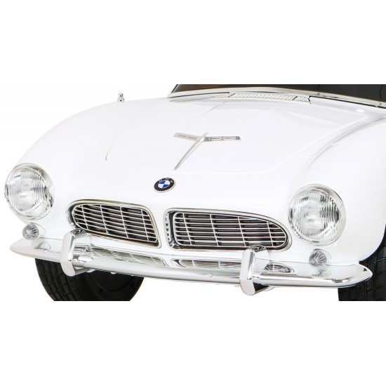 JOKO Elektrické autíčko BMW 507 Retro, penové kolesá, kožené sedadlo, USB, MP3, biele