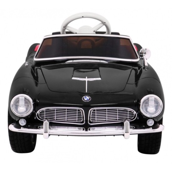 JOKO Elektrické autíčko BMW 507 Retro, penové kolesá, kožené sedadlo, USB, MP3, čierne
