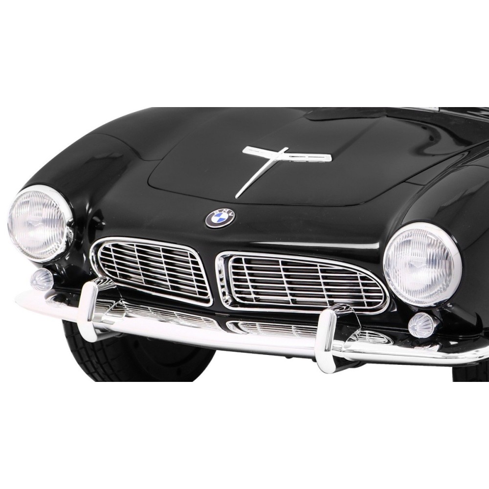JOKO Elektrické autíčko BMW 507 Retro, penové kolesá, kožené sedadlo, USB, MP3, čierne