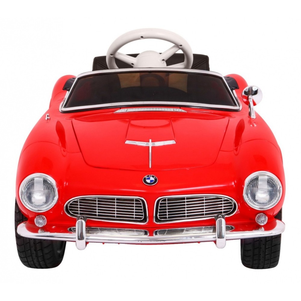 JOKO Elektrické autíčko BMW 507 Retro, penové kolesá, kožené sedadlo, USB, MP3, červené