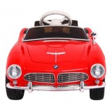 JOKO Elektrické autíčko BMW 507 Retro, penové kolesá, kožené sedadlo, USB, MP3, červené