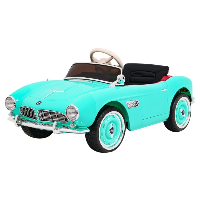 JOKO Elektrické autíčko BMW 507 Retro, penové kolesá, kožené sedadlo, USB, MP3, zelené