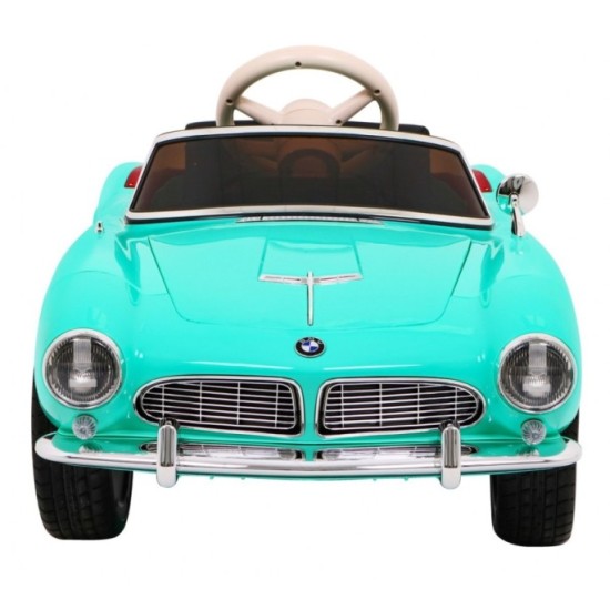 JOKO Elektrické autíčko BMW 507 Retro, penové kolesá, kožené sedadlo, USB, MP3, zelené