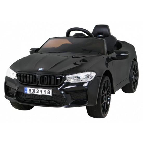JOKO Elektrické autíčko BMW M5 24V s funkciou DRIFTU, penové kolesá, čierne