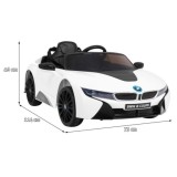 JOKO Elektrické autíčko BMW I8 COUPE LIFT, penové kolesá, kožené sedadlo, USB, MP3, biele