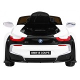 JOKO Elektrické autíčko BMW I8 COUPE LIFT, penové kolesá, kožené sedadlo, USB, MP3, biele