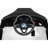JOKO Elektrické autíčko BMW I8 COUPE LIFT, penové kolesá, kožené sedadlo, USB, MP3, biele