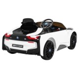 JOKO Elektrické autíčko BMW I8 COUPE LIFT, penové kolesá, kožené sedadlo, USB, MP3, biele