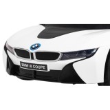 JOKO Elektrické autíčko BMW I8 COUPE LIFT, penové kolesá, kožené sedadlo, USB, MP3, biele