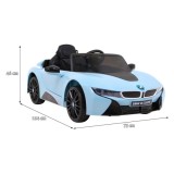 JOKO Elektrické autíčko BMW I8 COUPE LIFT, penové kolesá, kožené sedadlo, USB, MP3, modré