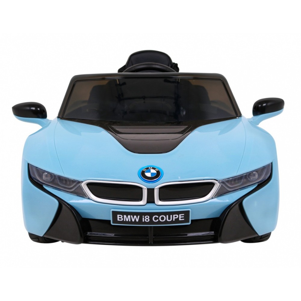 JOKO Elektrické autíčko BMW I8 COUPE LIFT, penové kolesá, kožené sedadlo, USB, MP3, modré