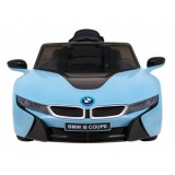 JOKO Elektrické autíčko BMW I8 COUPE LIFT, penové kolesá, kožené sedadlo, USB, MP3, modré