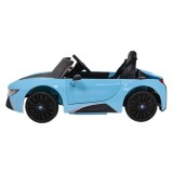 JOKO Elektrické autíčko BMW I8 COUPE LIFT, penové kolesá, kožené sedadlo, USB, MP3, modré