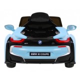 JOKO Elektrické autíčko BMW I8 COUPE LIFT, penové kolesá, kožené sedadlo, USB, MP3, modré