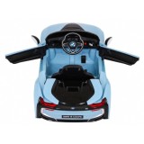JOKO Elektrické autíčko BMW I8 COUPE LIFT, penové kolesá, kožené sedadlo, USB, MP3, modré