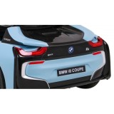 JOKO Elektrické autíčko BMW I8 COUPE LIFT, penové kolesá, kožené sedadlo, USB, MP3, modré