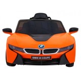 JOKO Elektrické autíčko BMW I8 COUPE LIFT, penové kolesá, kožené sedadlo, USB, MP3, oranžové