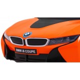 JOKO Elektrické autíčko BMW I8 COUPE LIFT, penové kolesá, kožené sedadlo, USB, MP3, oranžové