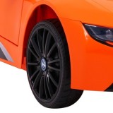 JOKO Elektrické autíčko BMW I8 COUPE LIFT, penové kolesá, kožené sedadlo, USB, MP3, oranžové