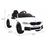 JOKO Elektrické autíčko BMW M5 24V s funkciou DRIFTU, penové kolesá, biele
